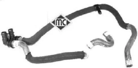Патрубок системы отопления Citroen Berlingo, Xsara/Peugeot Partner 1.9D (02-)  Metalcaucho 08555