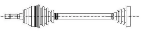 Піввісь Metelli 17-0002