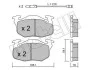 Комплект тормозных колодок (дисковых) METELLI Metelli 22-0037-0 (фото 2)
