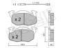 Комплект тормозных колодок (дисковых) METELLI Metelli 22-0037-0 (фото 9)