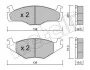 Комплект тормозных колодок (дисковых) METELLI Metelli 22-0045-1 (фото 2)