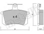 Комплект тормозных колодок (дисковых) METELLI Metelli 22-0048-0 (фото 2)