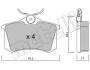 Комплект тормозных колодок (дисковых) METELLI Metelli 22-0100-1 (фото 2)