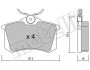Комплект тормозных колодок (дисковых) METELLI Metelli 22-0100-2 (фото 2)