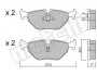 Комплект тормозных колодок (дисковых) METELLI Metelli 22-0125-0 (фото 2)