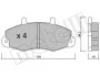 Комплект тормозных колодок (дисковых) METELLI Metelli 22-0194-0 (фото 3)