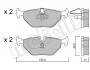 Комплект тормозных колодок (дисковых) METELLI Metelli 22-0210-0 (фото 2)