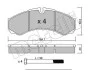 Комплект тормозных колодок (дисковых) METELLI Metelli 22-0212-0 (фото 2)