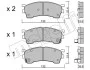 Комплект тормозных колодок (дисковых) METELLI Metelli 22-0223-1 (фото 3)