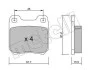 Комплект тормозных колодок (дисковых) METELLI Metelli 22-0275-0 (фото 2)