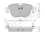 Комплект тормозных колодок (дисковых) METELLI Metelli 22-0319-0 (фото 3)