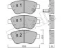 Комплект тормозных колодок (дисковых) METELLI Metelli 22-0321-2 (фото 2)