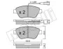 Комплект тормозных колодок (дисковых) METELLI Metelli 22-0321-3 (фото 2)