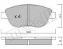 Комплект тормозных колодок (дисковых) METELLI Metelli 22-0322-1 (фото 2)