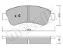 Комплект тормозных колодок (дисковых) METELLI Metelli 22-0327-0 (фото 2)