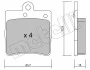Комплект тормозных колодок (дисковых) METELLI Metelli 22-0343-0 (фото 8)