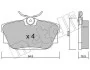 Комплект тормозных колодок (дисковых) METELLI Metelli 22-0346-0 (фото 2)
