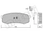 Комплект тормозных колодок (дисковых) METELLI Metelli 22-0432-0 (фото 2)