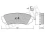 Комплект тормозных колодок (дисковых) METELLI Metelli 22-0453-0 (фото 2)