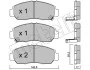 Комплект тормозных колодок (дисковых) METELLI Metelli 22-0462-0 (фото 3)