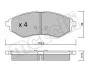 Комплект тормозных колодок (дисковых) METELLI Metelli 22-0508-0 (фото 2)