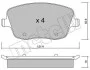Комплект тормозных колодок (дисковых) METELLI Metelli 22-0547-0 (фото 2)