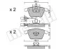 Комплект тормозных колодок (дисковых) Metelli 22-0549-1 (фото 3)