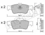 Комплект тормозных колодок (дисковых) METELLI Metelli 22-0568-0 (фото 2)