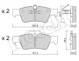Комплект тормозных колодок (дисковых) METELLI Metelli 22-0568-1 (фото 3)