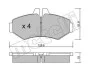 Комплект тормозных колодок (дисковых) METELLI Metelli 22-0572-0 (фото 2)