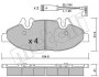 Комплект гальмівних колодок (дискових) METELLI Metelli 22-0575-0K (фото 2)