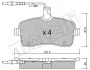 Комплект тормозных колодок (дисковых) METELLI Metelli 22-0600-0 (фото 3)