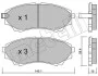 Комплект тормозных колодок (дискових) Metelli 22-0610-0 (фото 1)