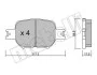 Комплект тормозных колодок (дисковых) METELLI Metelli 22-0614-0 (фото 2)