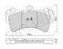 Комплект тормозных колодок (дисковых) METELLI Metelli 22-0654-0 (фото 3)