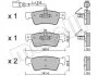 Комплект тормозных колодок (дискових) Metelli 22-0661-1 (фото 2)