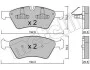 Комплект тормозных колодок (дисковых) METELLI Metelli 22-0670-0 (фото 2)