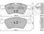 Комплект тормозных колодок (дисковых) METELLI Metelli 22-0670-0 (фото 3)