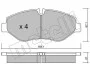 Комплект гальмівних колодок (дискових) METELLI Metelli 22-0671-1 (фото 2)