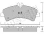 Комплект тормозных колодок (дисковых) METELLI Metelli 22-0674-0 (фото 2)