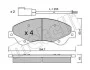 Комплект тормозных колодок (дисковых) METELLI Metelli 22-0679-0 (фото 2)