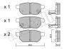 Комплект тормозных колодок (дисковых) METELLI Metelli 22-0746-0 (фото 10)