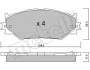 Комплект тормозных колодок (дисковых) METELLI Metelli 22-0760-0 (фото 2)