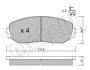 Комплект тормозных колодок (дисковых) METELLI Metelli 22-0766-0 (фото 3)