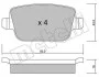 Комплект тормозных колодок (дисковых) METELLI Metelli 22-0780-0 (фото 2)