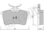 Комплект тормозных колодок (дисковых) METELLI Metelli 22-0816-0 (фото 2)
