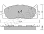 Комплект тормозных колодок (дисковых) METELLI Metelli 22-0882-0 (фото 2)