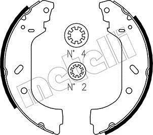 Колодки гальмівні (задні) Citroen Jumpy/Fiat Scudo/Peugeot Expert 95-06 (барабанні) (256x61) Metelli 53-0074