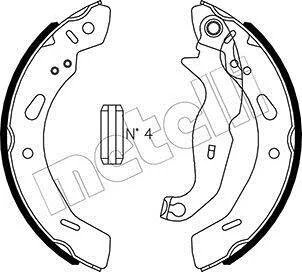 Колодки гальмівні (задні) Ford Fiesta 08- (барабанні) (200x32) Metelli 53-0490