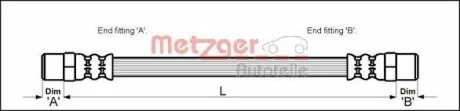 Шланг тормозной METZGER 4110594